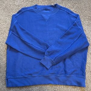 Aerie Women's Blue Crew Neck Sweater